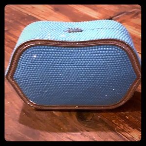 Vintage Judith Leiber turquoise clutch 80’s